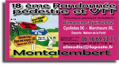 18 �me Randonn�e VTT Et P�destre De Montalembert