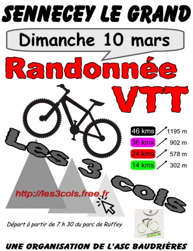 Randonne VTT Les 3 Cols