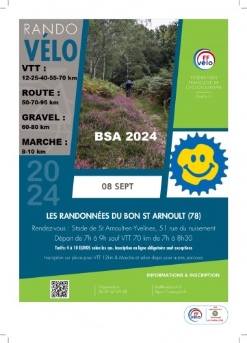 Randonnes Du Bon St Arnoult (bsa) - VTT/cyclo/gravel/marche