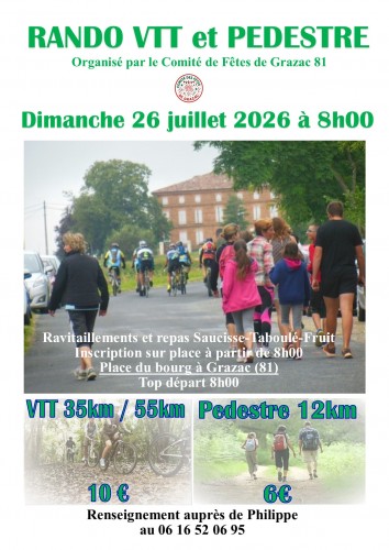 Rando VTT Et Pedestre � Grazac 81