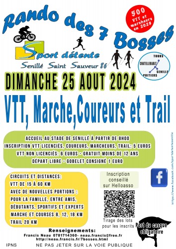 Randonne VTT Marche Et Trail  Des 7 Bosses